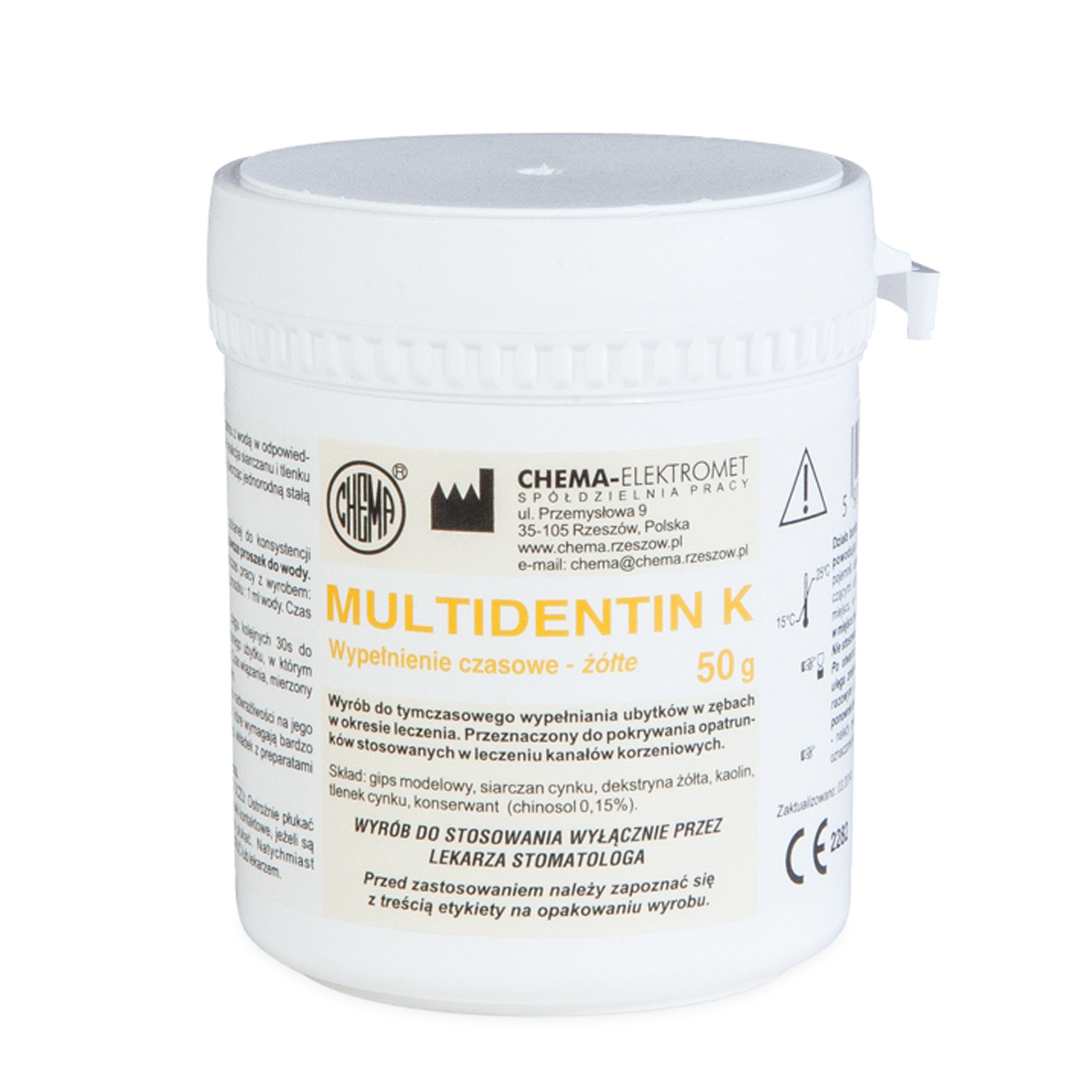 MULTIDENTIN K 50G PROSZEK ŻÓŁTY CHEM0010 CHEMA
